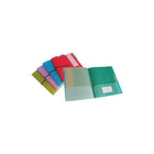 VLB Project File with 10 Pockets & Elastic Closure, Assorted Colours, 6 Pack-Project file with 10 pockets