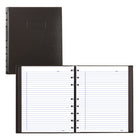 Blueline NotePro Notebook - 9 1/4" x 7 1/4" - Black-Twin Wire Binding