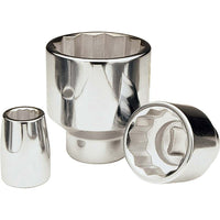 Gray Tools 35mm X 3/4" Drive, 12 Point Standard Length, Chrome Finish Socket-Size: 35mm