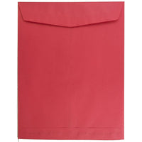 JAM Paper 10 x 13 Open End Catalog Envelopes, Brite Hue Red Recycled, 100 Pack (V0128192)-Christmas red