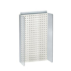 Azar Displays Pegboard Powerwing Display, 22 x 13.5", White (700355-WHT)-White acrylic