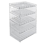 Azar Displays 5-Tier 40 Compartment Pegboard or Slatwall Cosmetic Counter Display (222685)-Made from pegboard