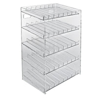 Azar Displays 5-Tier 40 Compartment Pegboard or Slatwall Cosmetic Counter Display (222685)-Made from pegboard