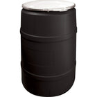 SCN Industrial - Barils En Polyéthylène, 55 Gal. Us (45 Gal. Imp.), Dessus Ouvert, Noir-Couleur Noir