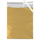 JAM Paper Foil Envelopes with Self Adhesive Closure, 10 x 13, Open End, Gold, 25 Pack (132355)-Size: 10" x 13"