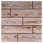CTG Brands 3D Blonde Woodgrain Peel and Stick Wall Tiles, 11.8" x 11.8", Ivory, 6 Pack-Measurement: each tile measures 11.8" x 11.8" in dimensions (approx. 5.8 square feet per carton)