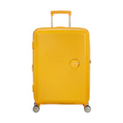 American Tourister - Curio Spinner Moyen - Jaune Doré-Les roues jumelées Spinner facilitent la navigation dans les allées étroites des avions, ainsi que sur une variété de surfaces