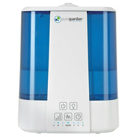 PureGuardian 100-Hour Easy Top Fill Ultrasonic Warm & Cool Mist Humidifier with Aromatherapy Tray-Large 7.57 L (2 gal.) tank provides up to 100 -hours* of run time and is great for medium to large rooms