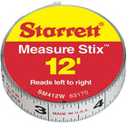 Measure Stix Steel Measuring Tape with Adhesive Backing, TBD721, 12 Pack-English Reading - Left - to - Right