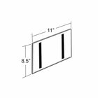 Azar Displays Horizontal Wall Mount Sign Holder with Magnetic Tape, 10 Pack (129922)-Sign Holder