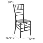 Flash Furniture HERCULES Series Black Resin Stacking Chiavari Chair-Non-Stick and Anti-Static Finish