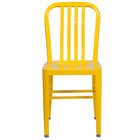 Flash Furniture Yellow Metal Indoor-Outdoor Chair-Industrial Style Modern Chair