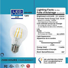 Northern Stars 4W Coolwhite LED A15 Light Bulb, 2 Pack-4W, 120V