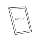 Azar Displays Opti Snap, 11" x 8.5", 10 Pack (300208-SLV)-Counter & Wall