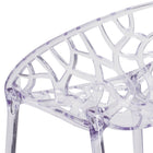 Flash Furniture Specter Series Transparent Stacking Side Chair-Polycarbonate Molded Structure