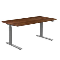 DecentLiving 60" Electric Sit/Stand Desk - Solid Walnut-Top quality walnut / hard maple desktop