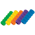 Staples - Crayons coussinets confortables - Couleurs assorties - Paquet de 5-Couleurs : jaune, bleu, vert, mauve et rouge