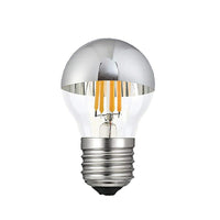 Northern Stars 84493 LED G16.5 4W Silver Bowl, Softwhite, 2700K Filament, 10 Pack-LED G16.5 Light Bulbs Silver Bowl