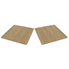 Cathay Importers Bentwood Rect Tray, 14"W x 11"D x 0.4"H, Light Brown, 2/Pack-Serving tray
