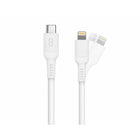 LOGiiX Sync & Charge Anti Stress USB-C to Lightning - 1.2M - White-Unleash the potential of your iPhone with ultra-fast charging capabilities