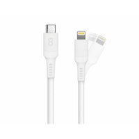 LOGiiX Sync & Charge Anti Stress USB-C to Lightning - 1.2M - White-Unleash the potential of your iPhone with ultra-fast charging capabilities