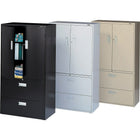 ProSource Multi-Stor Cabinet, Grey-Multipurpose, 2-door hinged cabinets