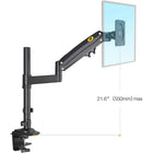 North Bayou H100 Single Monitor Full Motion Mount - 17"-30" - Black-Integrated cable management conceals inside provide clean, neat and clutter-free appearance, maximum ergonomic comfort to relieve eye, neck, and back strain